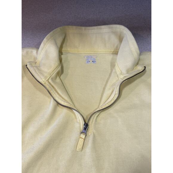 Columbia Women’s XL Yellow 1/4 Zip Pullover Sweatshirt 100% Cotton Casual Wear - Picture 6 of 8